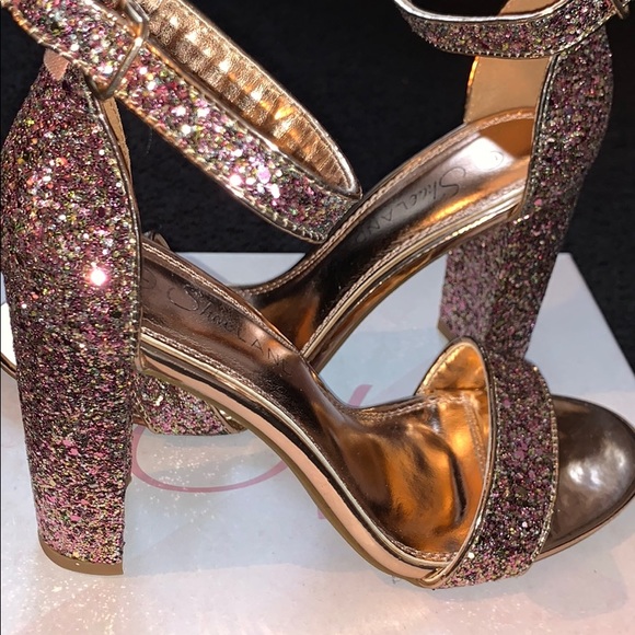 Glitter block heel - Picture 3 of 3